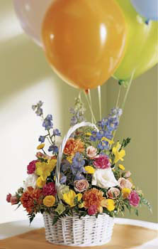  T�rkiye hediye �i�ek yolla  Mevsim �i�ekleri sepeti balon hediye