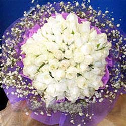 71 adet beyaz g�l buketi   T�rkiye �nternetten �i�ek sipari�i 