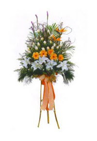  T�rkiye uluslararas� �i�ek g�nderme  Kazablanka, gerbera ve g�llerle hazirlanmis ferfor