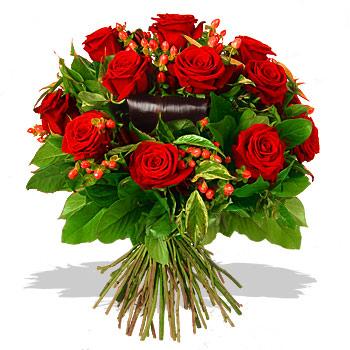 9 adet kirmizi g�l ve kir �i�ekleri  T�rkiye �i�ek sat��� 