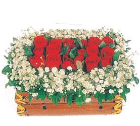  T�rkiye g�venli kaliteli h�zl� �i�ek  11 adet kirmizi g�l sepeti