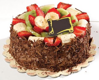 pastaci firmasindan 4 ile 6 kisilik �ikolata meyvali yaspasta  T�rkiye �i�ek�i telefonlar� 