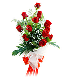 11 adet kirmizi g�llerden g�rsel s�len buket  T�rkiye hediye �i�ek yolla 
