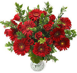5 adet kirmizi g�l 5 adet gerbera aranjmani  T�rkiye �i�ek yolla 