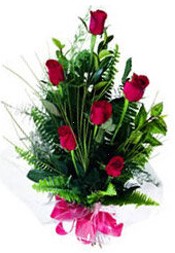  T�rkiye anneler g�n� �i�ek yolla  5 adet kirmizi g�l buketi hediye �r�n�