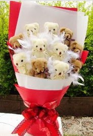 11 adet ayi buketi en g�zel hediye  T�rkiye �i�ek�iler 