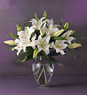  T�rkiye �i�ek ma�azas� , �i�ek�i adresleri  4 dal cazablanca vazo �i�e�i