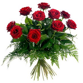  T�rkiye yurti�i ve yurtd��� �i�ek sipari�i  10 adet k�rm�z� g�lden buket