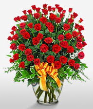 G�rsel vazo i�erisinde 101 adet g�l  T�rkiye �i�ek sipari�i sitesi 