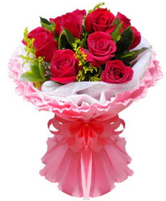 11 adet k�rm�z� g�l buketi  T�rkiye kaliteli taze ve ucuz �i�ekler 