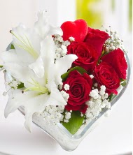 1 kazablanka 5 k�rm�z� g�l kalpte  T�rkiye ucuz �i�ek g�nder 
