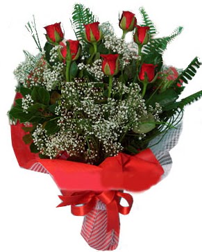 7 k�rm�z� g�l buketi  T�rkiye cicekciler , cicek siparisi 