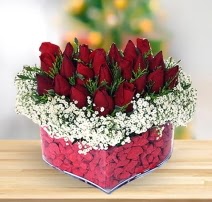 15 k�rm�z� g�lden kalp mika �i�e�i  T�rkiye �i�ek yolla , �i�ek g�nder , �i�ek�i  