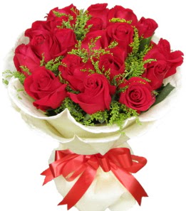 19 adet k�rm�z� g�lden buket tanzimi  T�rkiye cicekciler , cicek siparisi  