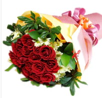 12 adet k�rm�z� g�l ve papatyalar  T�rkiye �i�ek sipari�i vermek 