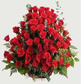 K�z isteme s�z ni�an �i�ek sepeti 101 g�l  T�rkiye kaliteli taze ve ucuz �i�ekler 