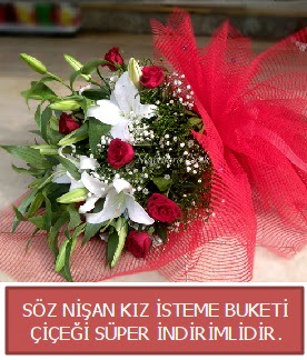 S�z ni�an k�z isteme buketi  T�rkiye online �i�ek�i , �i�ek sipari�i 