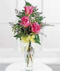 T�rkiye �i�ek�i ma�azas�  3 adet vazo yada mikada pembe g�l