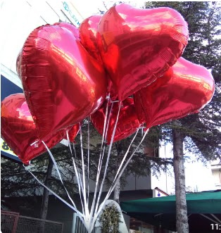 8 adet folyo kalp u�an balon  T�rkiye �i�ek g�nderme sitemiz g�venlidir 