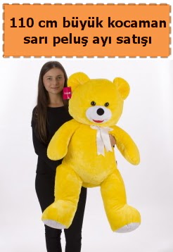 110 cm b�y�k sar� kocaman pelu� ay�  T�rkiye g�venli kaliteli h�zl� �i�ek 