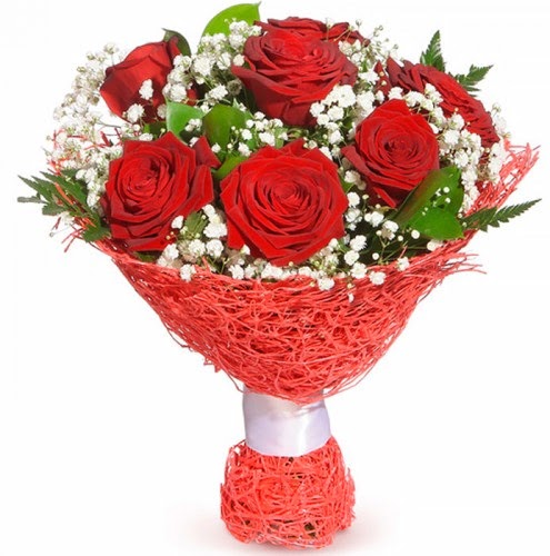 7 adet k�rm�z� g�l buketi  T�rkiye �i�ek , �i�ek�i , �i�ek�ilik 