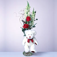  2 adet g�l ve panda �zel  T�rkiye �i�ek g�nderme 
