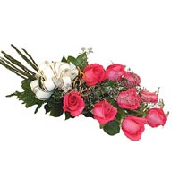9 adet pembe renkte g�l   T�rkiye hediye �i�ek yolla 