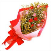 12 adet renkli  g�l buketi   T�rkiye �i�ek g�nderme 