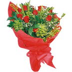 10 adet kirmizi g�l buketi  T�rkiye g�venli kaliteli h�zl� �i�ek 