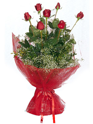  T�rkiye cicekciler , cicek siparisi  7 adet g�lden buket g�rsel sik sadelik