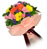  T�rkiye �i�ek g�nderme  Karisik mevsim �i�eklerinden demet