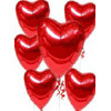  T�rkiye �i�ek online �i�ek sipari�i  17 adet FOLYO kalp g�r�n�m�nde u�an balon