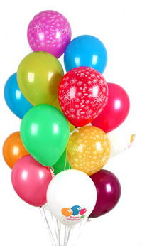 T�rkiye �i�ek yolla  30 adet u�an balon buketi demeti renkli