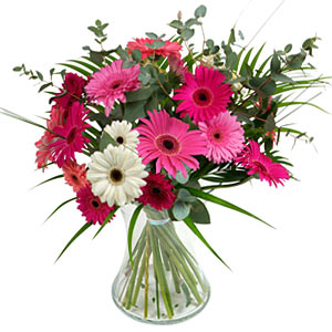 15 adet gerbera ve vazo �i�ek tanzimi  T�rkiye �i�ek�i ma�azas� 