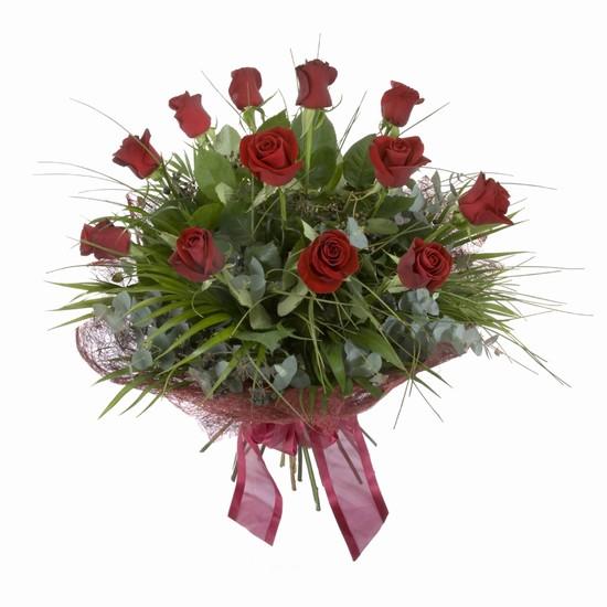 Etkileyici buket 11 adet kirmizi g�l buketi  T�rkiye �i�ek sat��� 