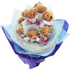 12 adet hediye ayicik bear demeti  T�rkiye 14 �ubat sevgililer g�n� �i�ek 
