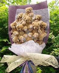 15 adet pelus ayi buketi  T�rkiye �i�ek servisi , �i�ek�i adresleri 