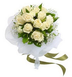  T�rkiye �i�ek online �i�ek sipari�i  11 adet benbeyaz g�llerden buket 