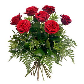 T�rkiye �i�ek�i ma�azas�  7 adet k�rm�z� g�lden buket