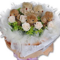  T�rkiye online �i�ek�i , �i�ek sipari�i  5 adet ay�c�k ve 5 adet yapay g�l buketi