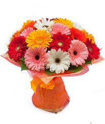 Renkli gerbera buketi  T�rkiye �i�ek sipari�i vermek 
