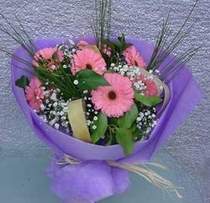  T�rkiye kaliteli taze ve ucuz �i�ekler  9 adet gerbera g�zel �i�egi