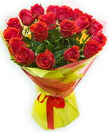 19 Adet k�rm�z� g�l buketi  T�rkiye hediye �i�ek yolla 