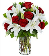 Vazoda g�rsel �i�ek tanzimi g�l kazablanka  T�rkiye �i�ek g�nderme 