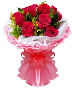 11 adet k�rm�z� g�l buketi  T�rkiye kaliteli taze ve ucuz �i�ekler 