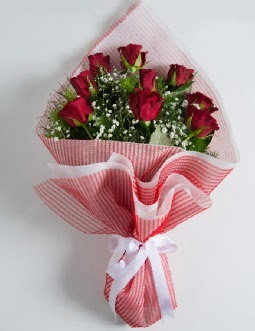 9 adet k�rm�z� g�lden buket  T�rkiye �i�ek yolla , �i�ek g�nder , �i�ek�i  
