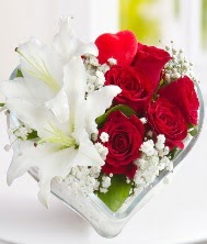 1 kazablanka 5 k�rm�z� g�l kalpte  T�rkiye ucuz �i�ek g�nder 