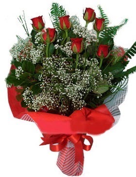 7 k�rm�z� g�l buketi  T�rkiye cicekciler , cicek siparisi 