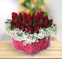 15 k�rm�z� g�lden kalp mika �i�e�i  T�rkiye �i�ek yolla , �i�ek g�nder , �i�ek�i  