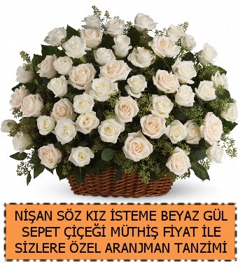 S�z ni�an k�z isteme �i�e�i 33 beyaz g�l  T�rkiye kaliteli taze ve ucuz �i�ekler 
